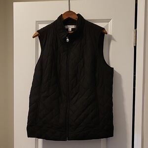 Croft & Barrow Dark Quilted Vest